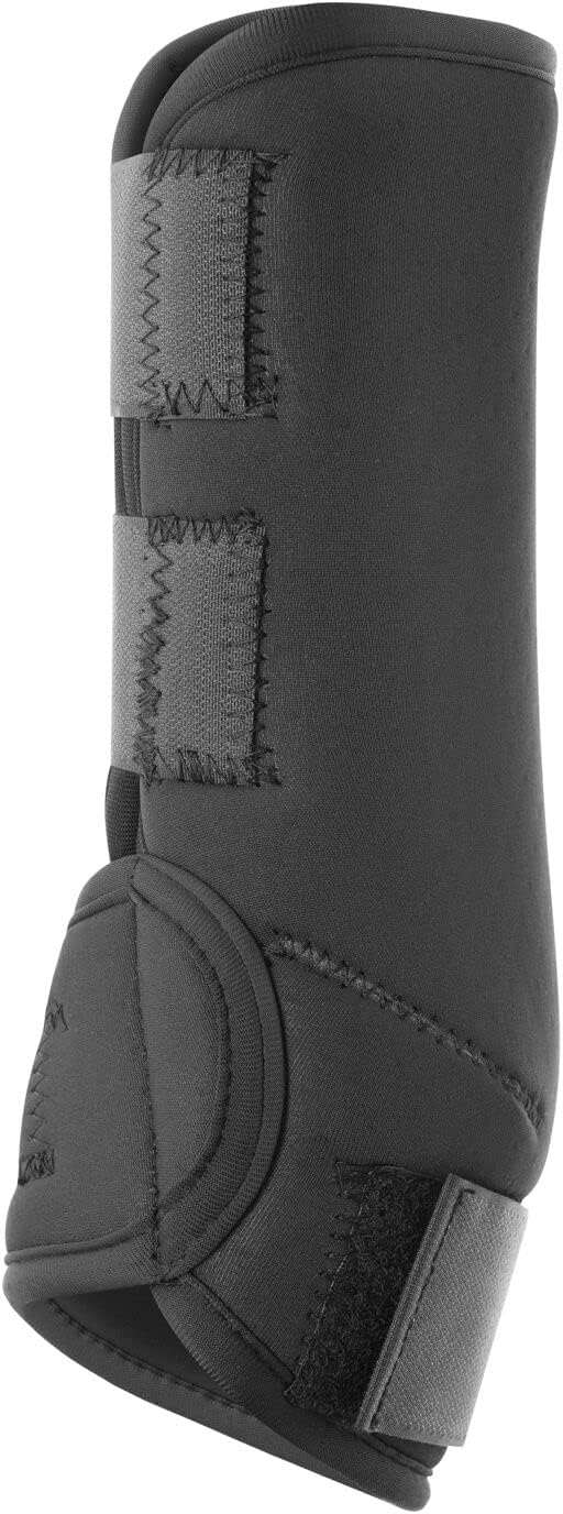 HORZE Brushing Splint Boots for Horses (Pair) - Durable Neoprene, Secure Closure, Lightweight - Black - XL