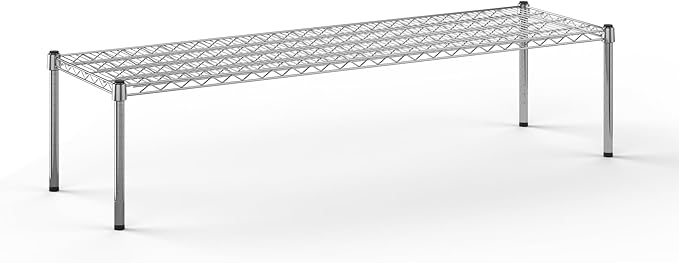 18" Deep x 60" Wide x 14" Height Wire Shelving Kit | 1-Tier | NSF Commercial Storage Rack Unit