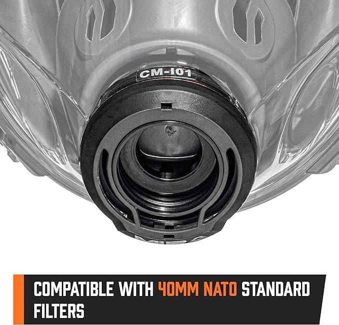 MIRA Safety CM-I01 Full-Face Industrial-Grade Gas Mask