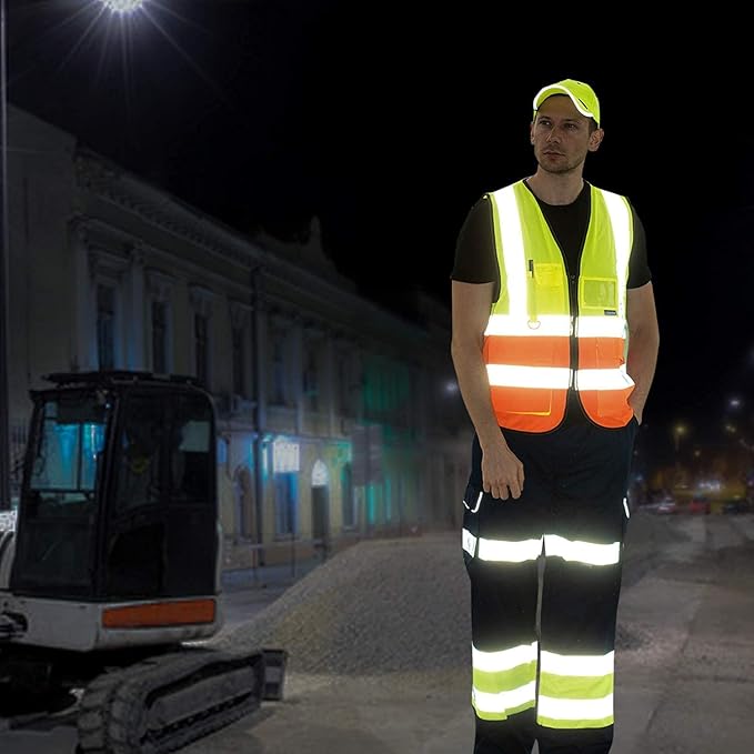 A-SAFETY High Visibility Reflective Safety Vest Customize Logo (XS-8XL)
