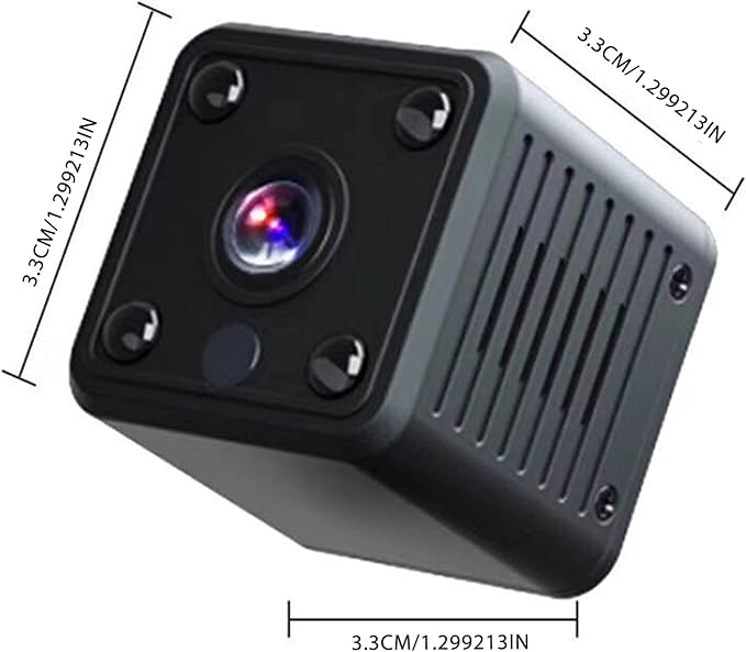 Yunseity 1080P Mini Security Camera, Auto Night Vision Motion Detection Surveillance Camera, Loop Recording & SD Card Storage Indoor Outdoor Camera for Baby Pet Nanny