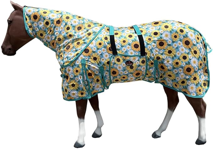 HILASON Horse Fly Sheet - Summer Spring UV Protection Mesh Bug Mosquito FlySheet for Horses | Fly-Sheet