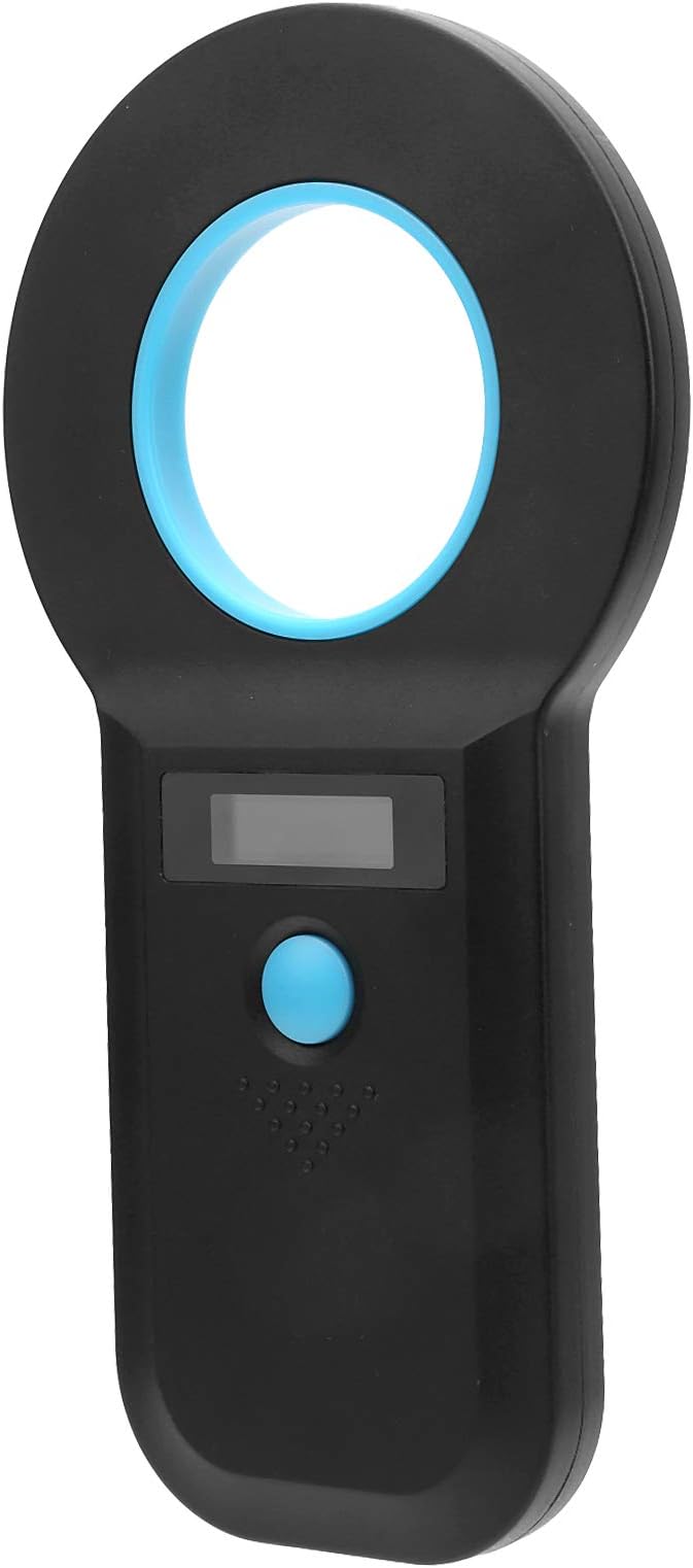 Animal Chip Reader Microchip Bluetooth Scanner RFID Portable Handheld 134.2Khz 125Khz Rechargeable for Pet Management and Traceability ABS Plastic