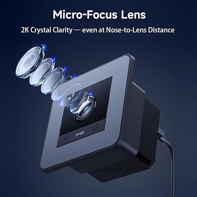 2K HD Aquarium & Terrarium WiFi Pet Camera, Aquarium Camera, 140° Wide-Angle Anti-Glare & Anti-Reflection, AI Motion Detection, AI-Powered Detection, Two-Way Audio for Fish Reptiles (Black)