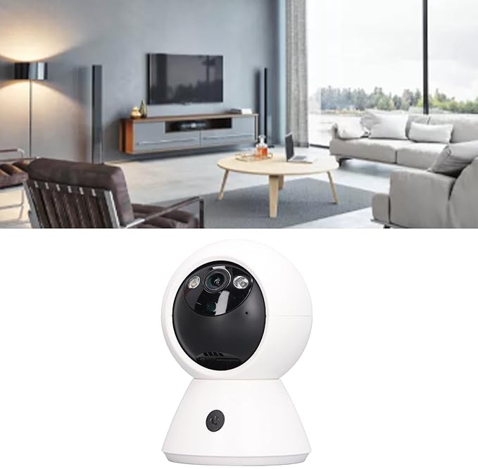 AstraLoom WiFi Security Camera 2MP 1080P HD Night Vision Indoor Wireless Home Surveillance Pet Camera with Two Way Audio Motion Detection Alarm Cloud Storage ABS Material