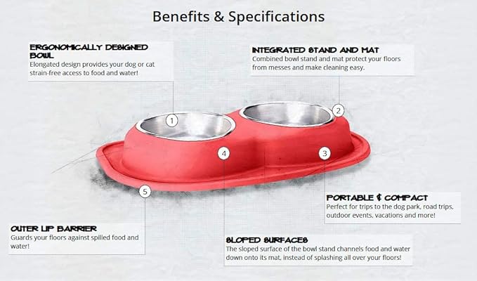 WeatherTech Double Low Pet Feeding System w/Plastic Dog/Cat Bowls - 16 oz (2 Cups) Tan (PDL1602TN)