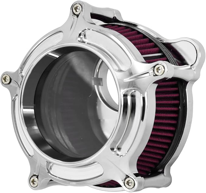 HDBUBALUS Motorcycle Air Filter Cleaner Intake Filter System Kit