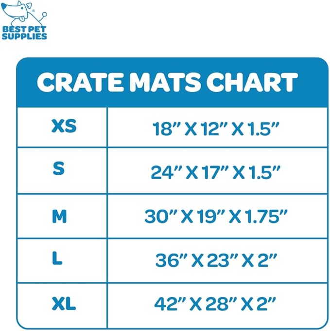 Best Pet Supplies Machine Washable Dog Crate Mat – Double-Sided Kennel Pad - Brown Linen, S (24 x 17)