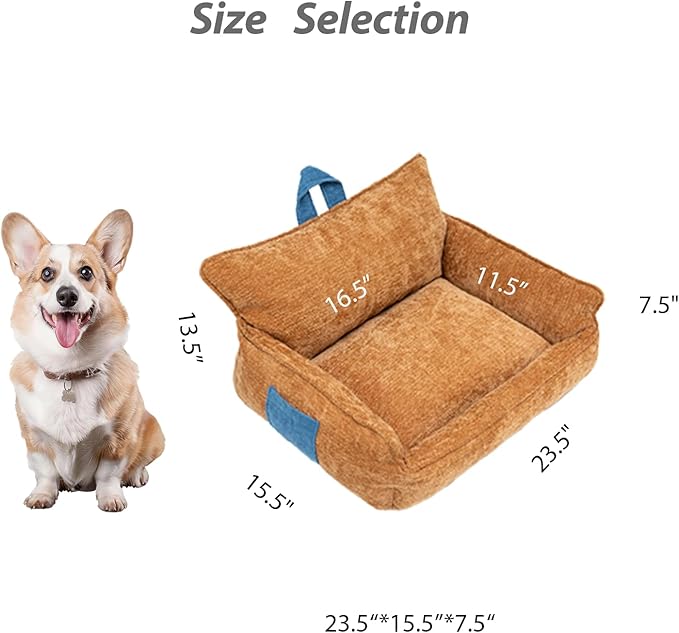 Washable Dog Bed,Dog Bed Medium Size Dog,Memory Foam Dog Bed,Dog Sofa Bed Warm and Comfortable,M(23.5"x15.5"x13.5")