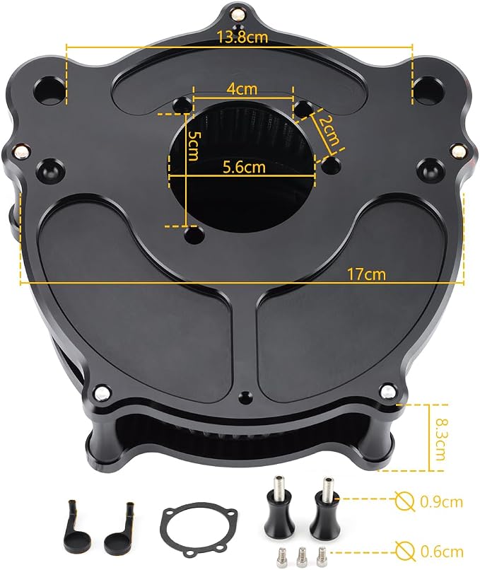 Motorcycle Air Filter Skull Style Air Cleaner
