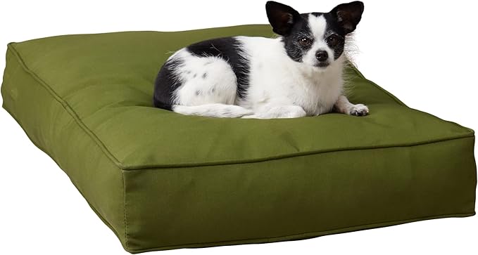 Charlie Rectangle Indoor/Outdoor Pillow Style Dog Bed, Hunter, Small (24" x 36")