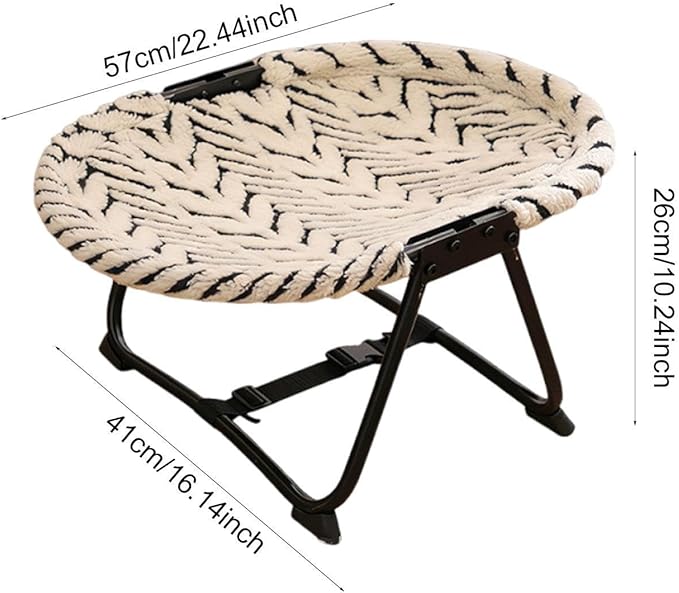 Elevated Pet Bed Furniture Lightweight Portable Gifts up Multifunctional Foldable Outdoor Accessory Pet Supplies, Cottons