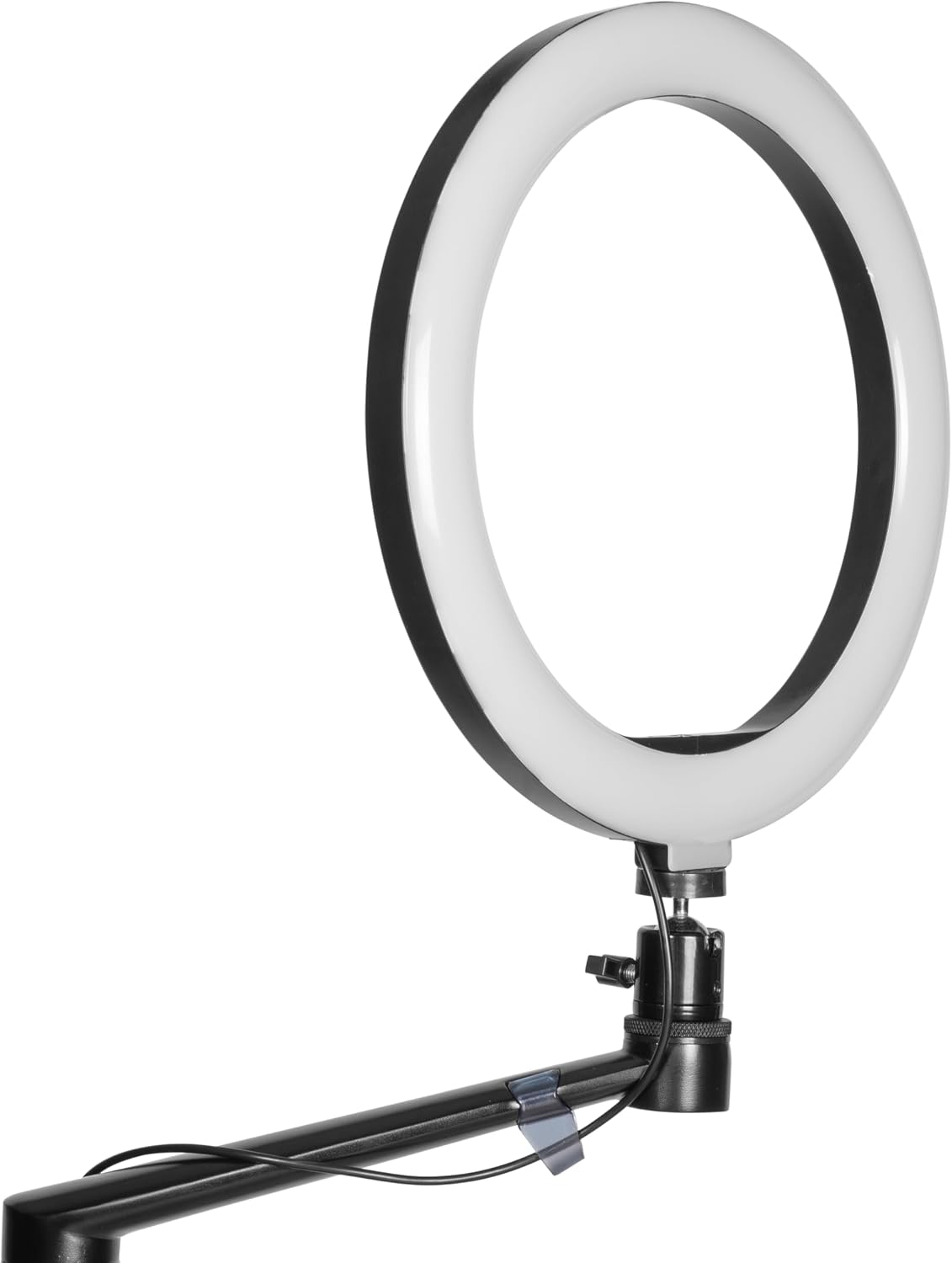 Gator Frameworks 5-in-1 Mobile Content Creator Streaming Stand with Wheeled Tripod Base – Includes Smartphone, Tablet, Laptop Clamps, Ring Light, and More! (GFW-STREAMSTAND-W)