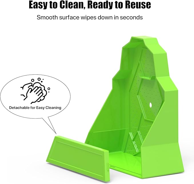 Reptile Corner Insect Feeder with Suction Cup – Smooth Wall Anti-Escape Feeding Bowl for Gecko, Frog, Chameleon – 5.5"x2.5"x5.5"