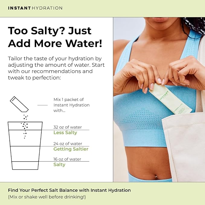 Instant Hydration Electrolytes Powder Packets