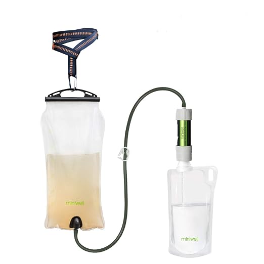 miniwell Gravity Water Filter Ultralight Multi-Purpose Hiking Accessories