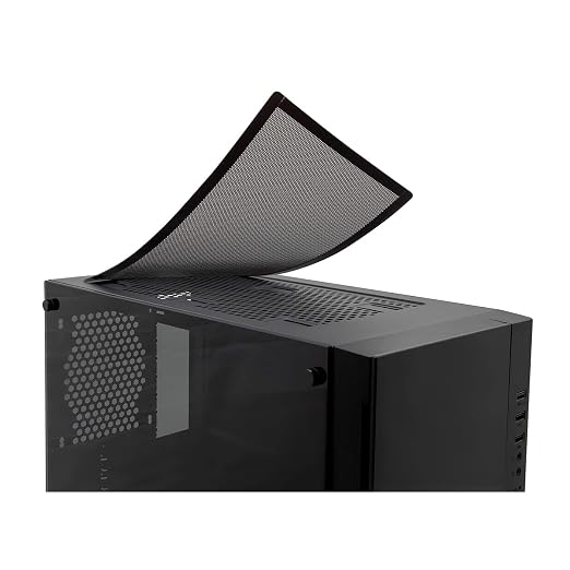 120mm Fan Filter, HFEIX Computer Case Dustproof Magnetic Frame Mesh Black 2Pack