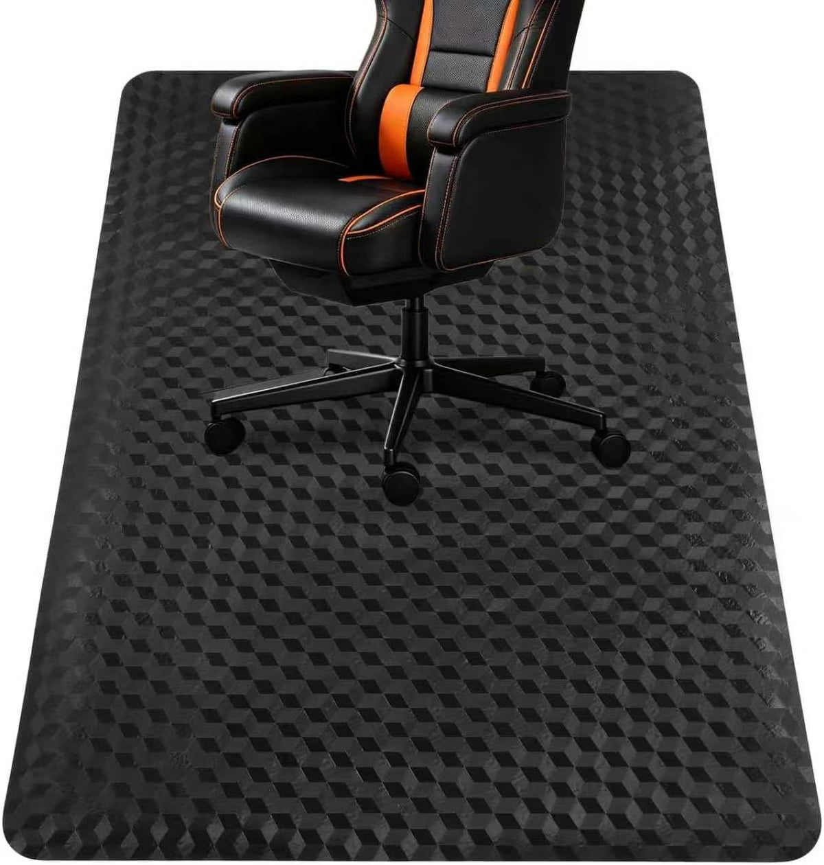 Office Chair Mat for Carpet - 36"x48" Heavy-Duty Protection for Low Pile Carpets - Not Suitable for Hardwood Floors,Black