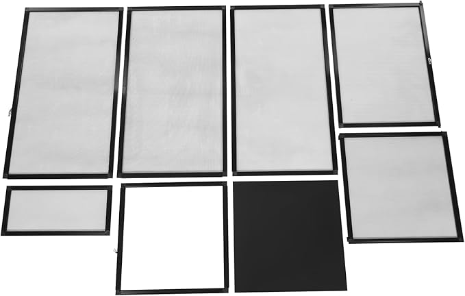 Freestanding Reptile Tank Micro Habitat Terrarium Enclosure with Fine Mesh 17.7 x 17.7 x 31.5in Knock-Down Reptile Habitat Tank with Metal Latch for Chameleons Lizards Snakes Birds Tarantulas