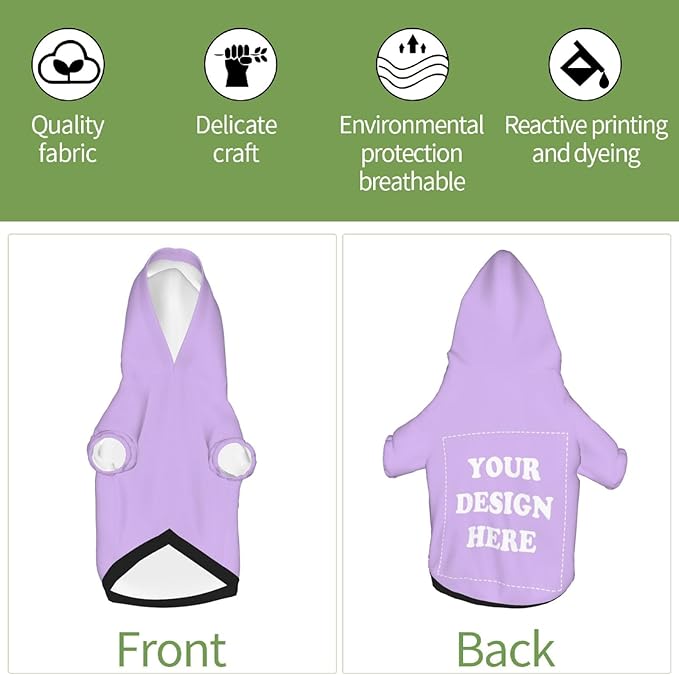 Dog Costume, Custom Dog Hoodie, Dog Name Costume Holiday Pet Pajamas Outfit, Personalized Pet Coat Costumes for Small Medium Large Dogs and Cats for Winter, TaroMilk, XL