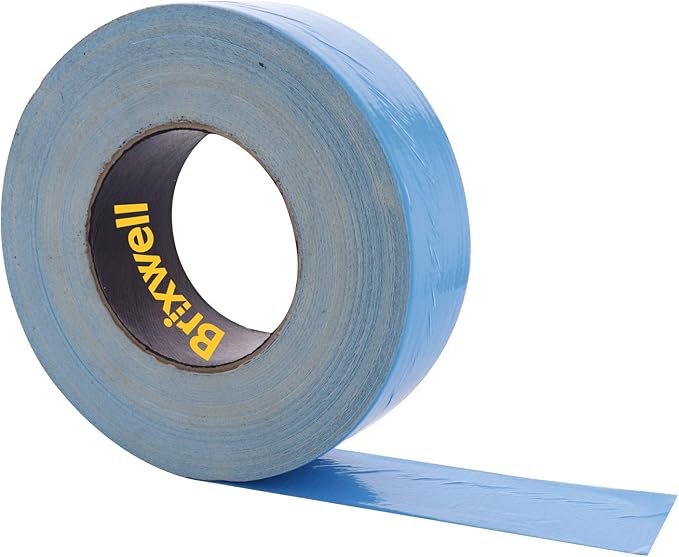Brixwell 2 Rolls - Blue Double Coated Carpet Tape 2 Inch x 36 Yard Made in the USA