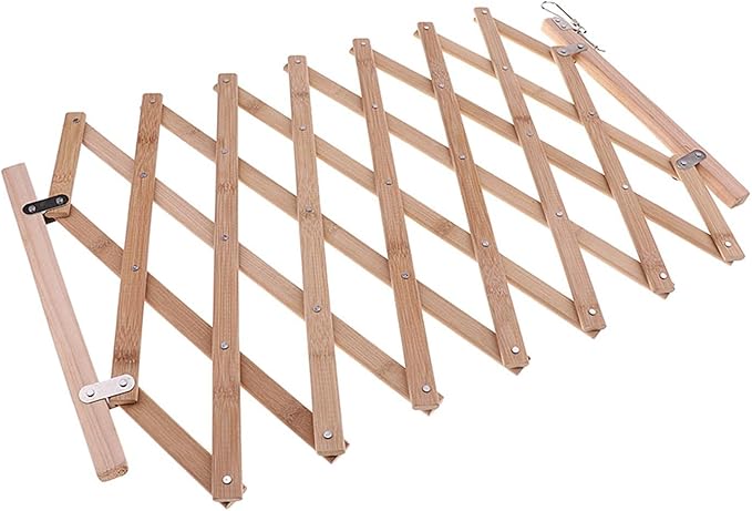 Wood Pet Expanding Swing Gate - Adjustable Dog Gate for Doorways, Hallways, Stairs - 16.14x39.37inch