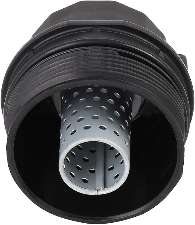 X AUTOHAUX Black Car Oil Engine Filter Housing Cap Cover Assembly 15620-36020