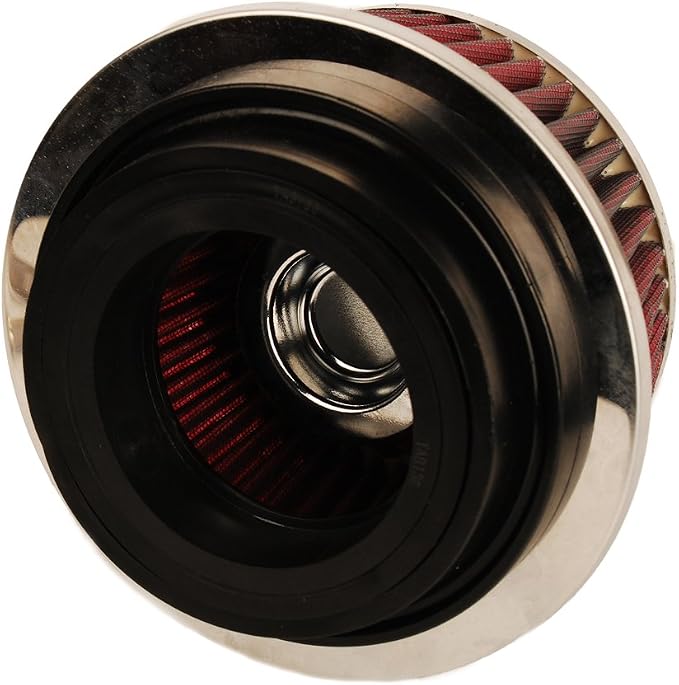 HIFROM 8161 Universal Clamp-On Air Filter Black Small Round Reverse Tapered fit