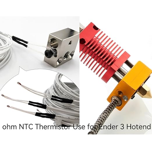 5Pcs Ender 3 Pro Thermistor Upgrade, Ender 5 Thermistor, 3D Printer ohm NTC
