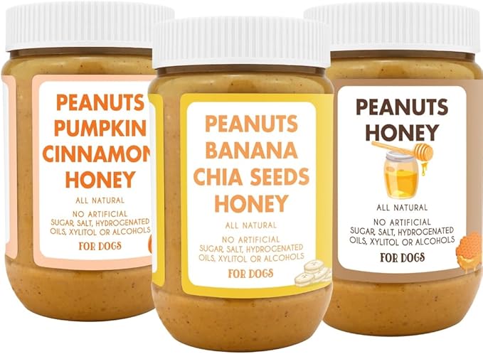 Pumpkin Pup + Ruff Ruff Raw + Barkin Banana Buddy BUDDER, 100% Natural Dog Peanut Butter, Healthy Dog Treats - Made in USA (Set of 3)