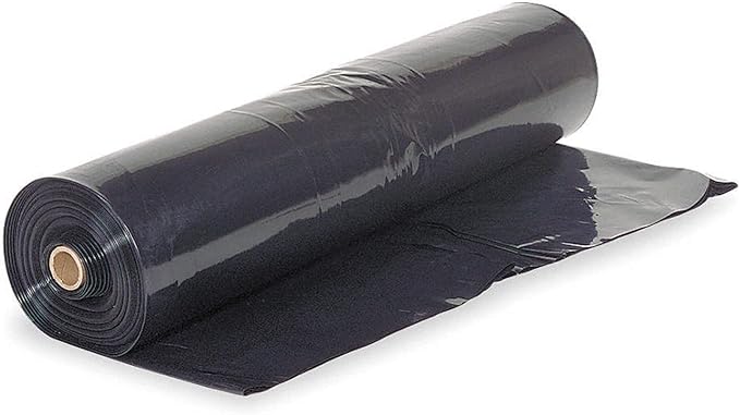 Farm Plastic Supply - Black Plastic Sheeting - 6 mil - (32' x 100') - Black Plastic Tarp, Polyethylene Vapor Barrier Plastic Sheeting, Black Painters Tarp, Roll of Heavy Duty Plastic