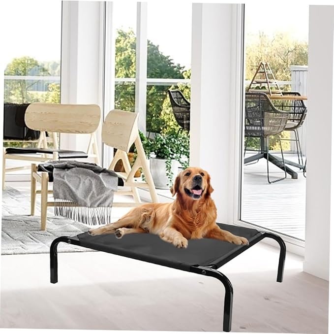 Elevated Dog Bed Cover Breathable Removable Cot Replacement for Outdoor Pet Furniture Durable and Easy to Clean Design for All Seasons