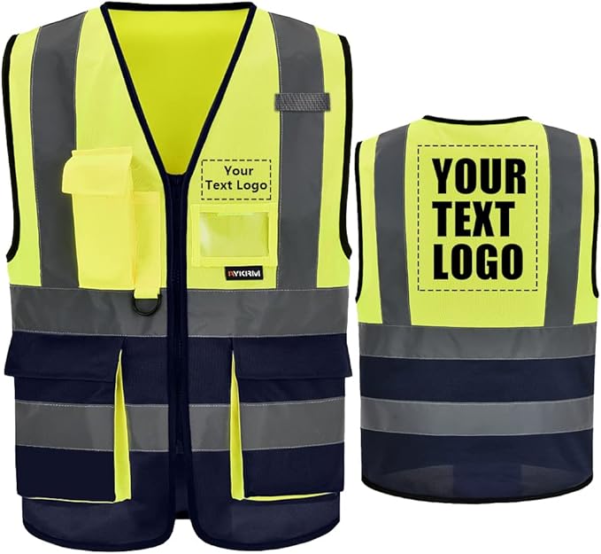 A-SAFETY High Visibility Reflective Safety Vest Customize Logo (XS-8XL)