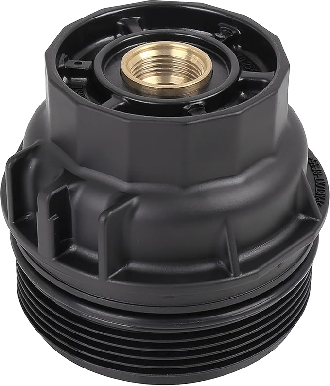 X AUTOHAUX Black Car Oil Engine Filter Housing Cap Cover Assembly 15620-36020