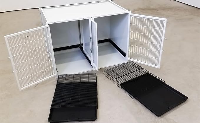 6 or 12 Unit Modular Powder Coated Cage Bank Kit