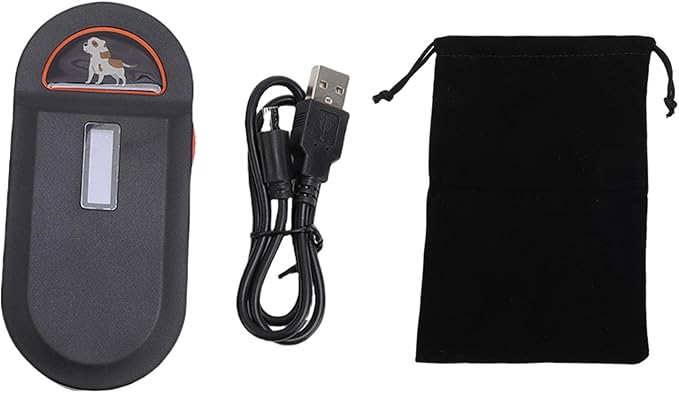 Alomejor Alomejor LongLasting Charging Pet Chip Scanner, Reader Rechargeable Portable Animal Tag Scanner with Clear Display Support for FDX B EMID ISO11784/85, Bright Display, Wide Application,