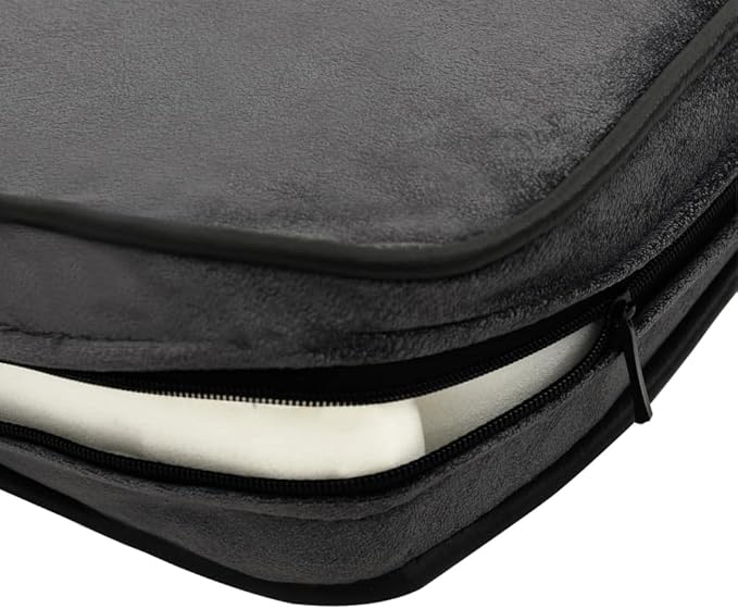 YAFF Dog Bed for Small Dogs Dark Gray Plush and Faux Leather Dog Sofa Pet Bed Puppy Bed for Cats and Small Dogs Beds Furniture 31.9"x16.9"x12.2"