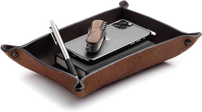 Main Street Forge Leather Valet Tray