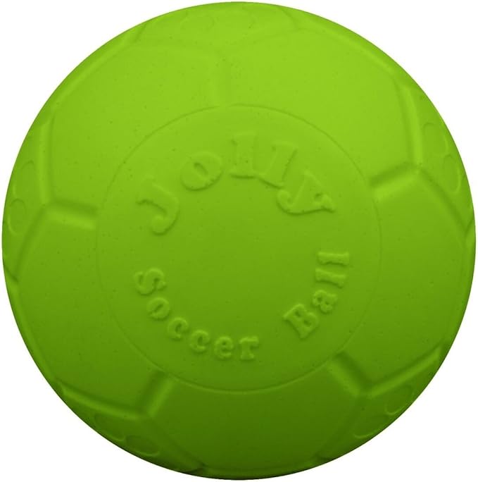 Jolly Pets Medium Jolly Soccer Ball Floating-Bouncing Dog Toy, 6”, Ocean Blue