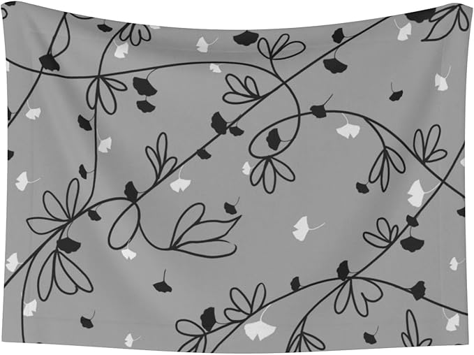 Floral Throw Blanket - Ginkgo Leaf Vine Blanket for Dog Cat Pet Blankets 40x30 for Couch Sofa Bed