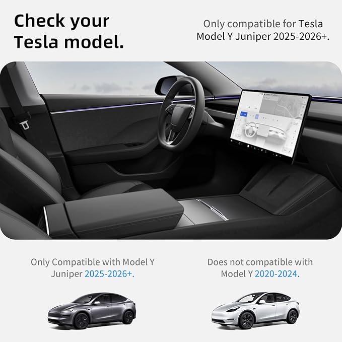 All Weather Cargo Liners for New 2025 2026 Tesla Model Y Juniper Trunk Mat with Front and Rear Frunk Trunk Tray Mats Protector Anti-Slip TPE Accessories (3PCS)