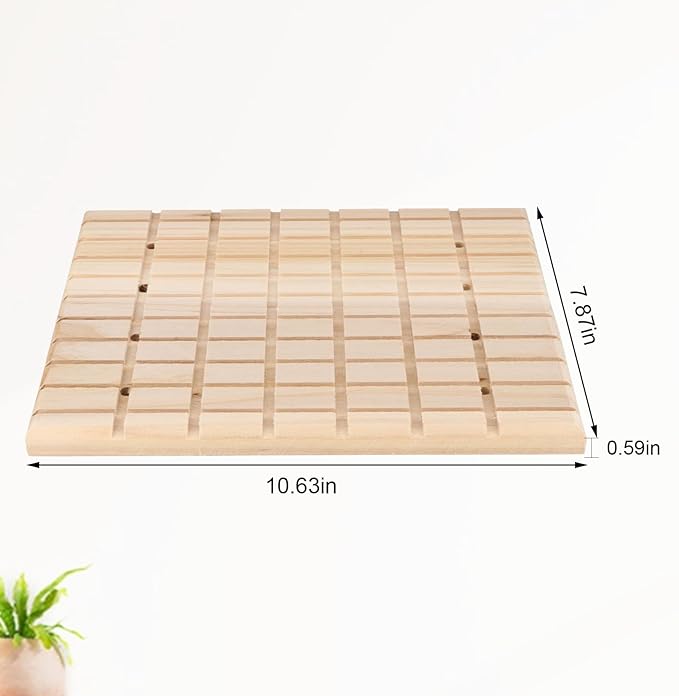 Hypeety Rabbit Scratching Pad Antiskid Edible Natural Wood Board Toy for Small Animals Bunny Chinchilla Guinea Pig Rabbit Hedgehog Hamster