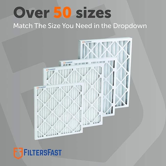 Filters Fast 22x22x1 Air Filter MERV 11, Made in the USA, Actual Size: