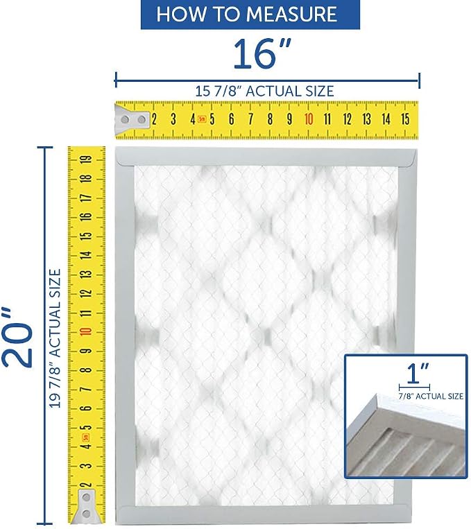 Filters Fast 12x24x2 Pleated Air Filter Merv 11, 2 Inch AC Furnace Air Filters