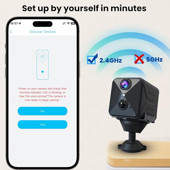 2026 Upgraded 4K Security Camera, Mini Nanny Cam for Home with Free Cloud Storage,WiFi Camera,Long Battery Life, Motion Detection,Remote Viewing,Wireless Camera for Pet/Baby/Nanny Surveillance