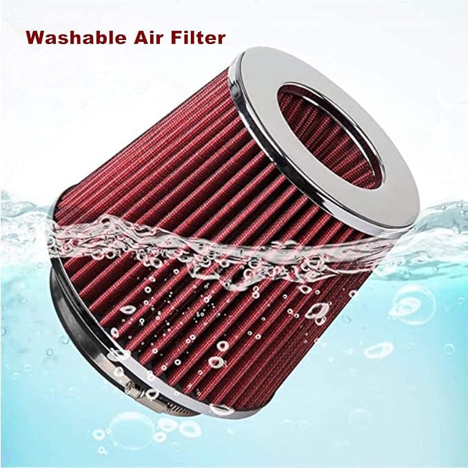 Universal 3" Inlet Cold Intake, Dry Clamp-on Air Filter