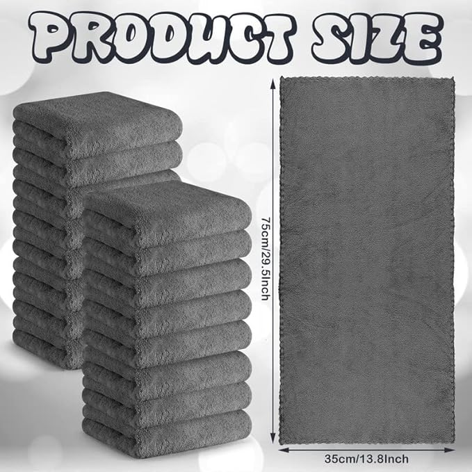 Newwiee 24 Pcs Guinea Pig Fleece Bedding Blankets Bulk Washable Small Animal Fleece Cage Liners Pet Wash Cloth Sleeping Mat Cover for Hamster Chinchilla Rabbit Hedgehog(13.8 x 29.5 Inch,Gray)