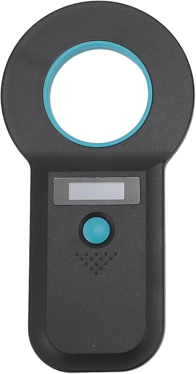 Pet Chip Scanner Animal Tag Reader USB Interface 15 Digits Microchip Recognizer for Cats Dogs 128 Data Storage Black The of Data Pet Efficient Help Reader Chip Effortlessly (Black)
