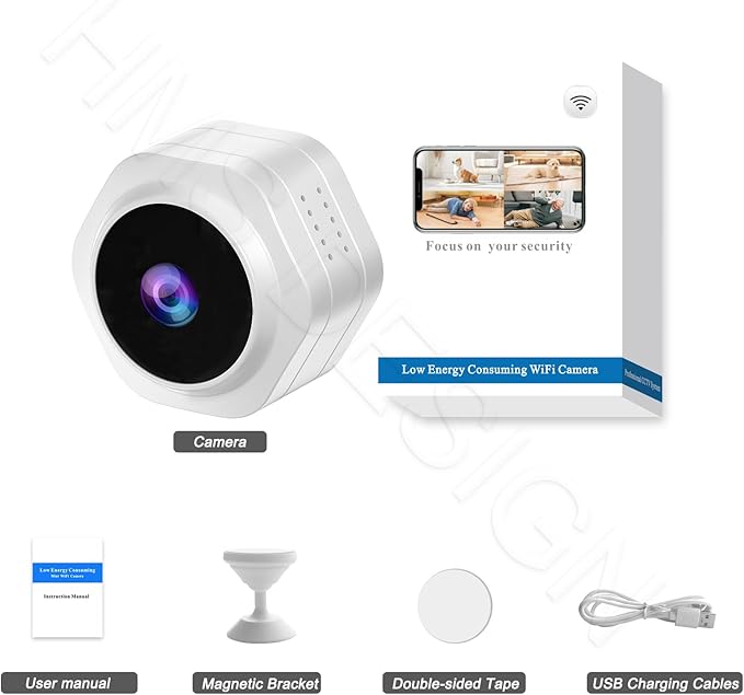 MiNi WiFi Spy Hidden Camera,Nanny Camera, 4K Ultra HD Wireless Security Cameras for Baby,Dog,Cat,Pets, AI Motion Detection Alerts, Auto Night Vision, Real Time Record Surveillance Cam for Home