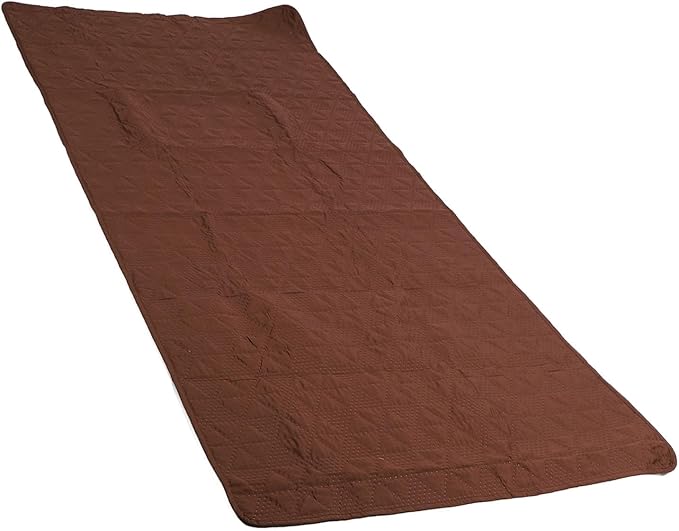 Dog Bed Cover, Pet Blanket Sofa Couch Furniture Protector for Large Dog, Noiseless Quilted Non Slip Bottom, Easy to Remove, 52x82 Inch Brown Polyester, TPU (30x70in/ 76.2x177.8cm)